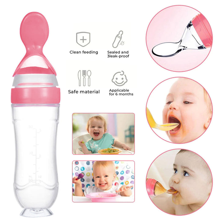Baby Silicone Spoon Bottle